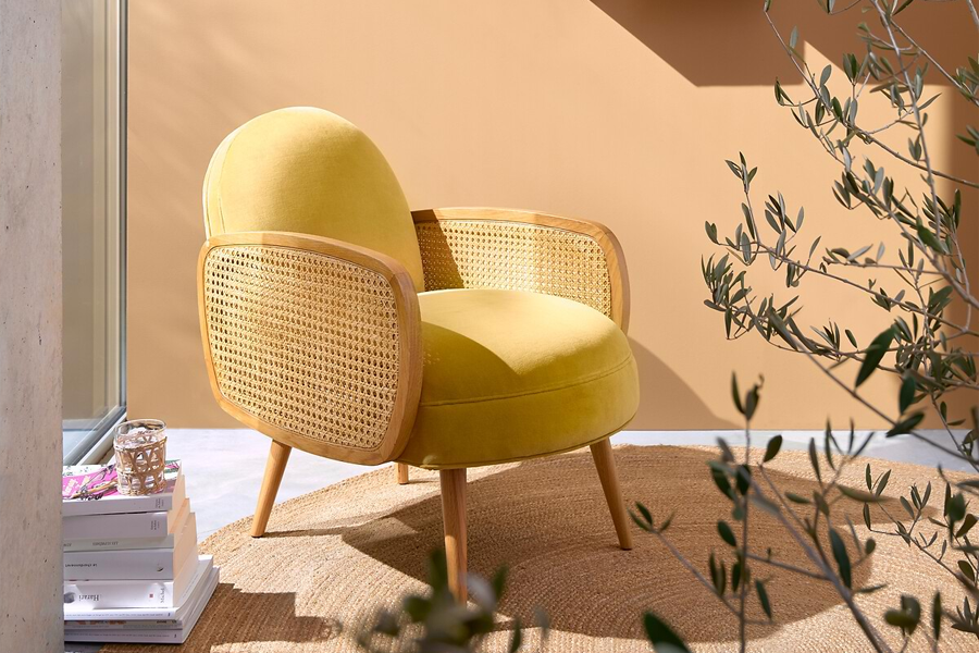 Minimalist Rattan Lounge Chair